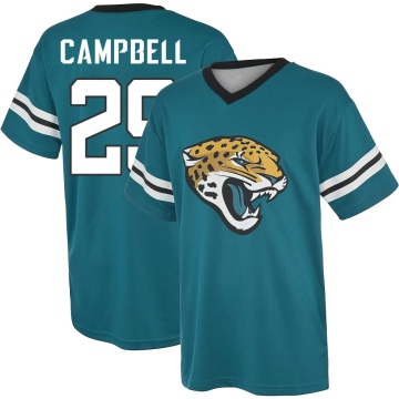 Tevaughn Campbell Name & Number Game Day V-Neck T-Shirt - Teal