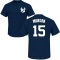 Thurman Munson Name & Number T-Shirt - Navy