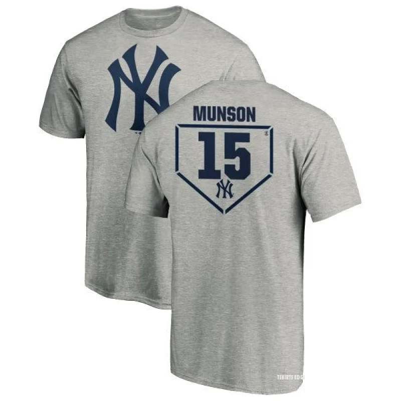 Thurman Munson RBI T-Shirt - Heathered Gray
