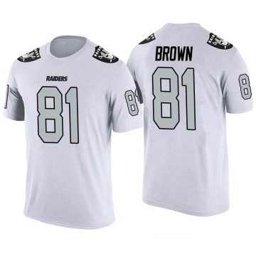 Tim Brown Legend Color Rush T-Shirt - White