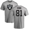 Tim Brown Name & Number T-Shirt - Ash