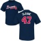 Tom Glavine Name & Number T-Shirt - Navy