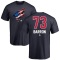 Travis Barron Name and Number Banner Wave T-Shirt - Navy
