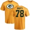Travis Bruffy Name & Number T-Shirt - Gold