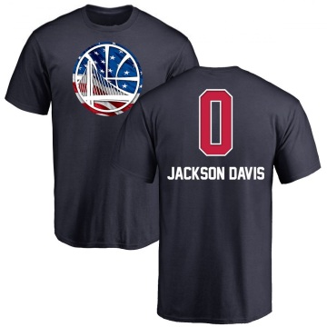 Trayce Jackson-Davis Name and Number Banner Wave T-Shirt - Navy