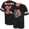 Trayveon Williams Name & Number Game Day V-Neck T-Shirt - Black