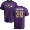 Trenton Simpson Name & Number T-Shirt - Purple