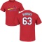 Tres Barrera Name & Number T-Shirt - Red