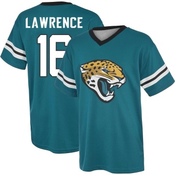 Trevor Lawrence Name & Number Game Day V-Neck T-Shirt - Teal