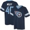 Trey Wolff Name & Number Game Day V-Neck T-Shirt - Navy
