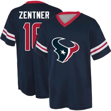 Ty Zentner Name & Number Game Day V-Neck T-Shirt - Navy