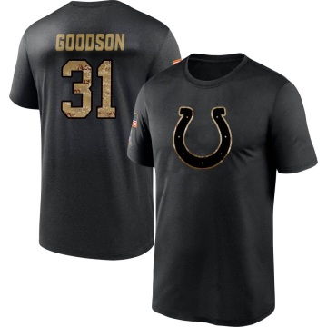 Tyler Goodson 2020 Salute To Service Performance T-Shirt - Black