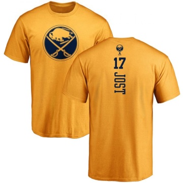 Tyson Jost One Color Backer T-Shirt - Gold