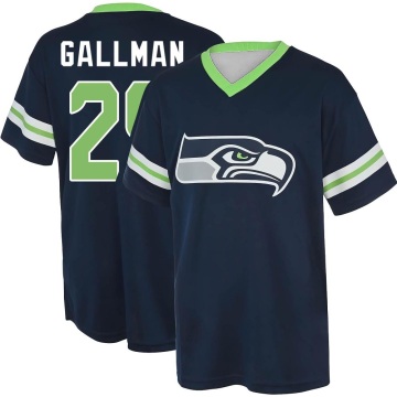 Wayne Gallman Name & Number Game Day V-Neck T-Shirt - Navy