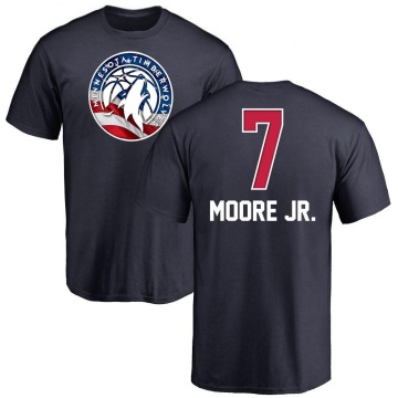 Wendell Moore Jr. Name and Number Banner Wave T-Shirt - Navy