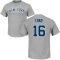 Whitey Ford Name & Number T-Shirt - Gray