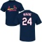 Whitey Herzog Name & Number T-Shirt - Navy
