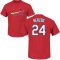 Whitey Herzog Name & Number T-Shirt - Red