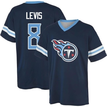 Will Levis Name & Number Game Day V-Neck T-Shirt - Navy