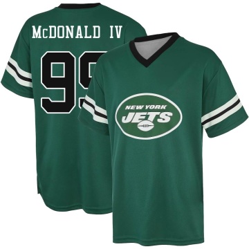 Will McDonald IV Name & Number Game Day V-Neck T-Shirt - Green