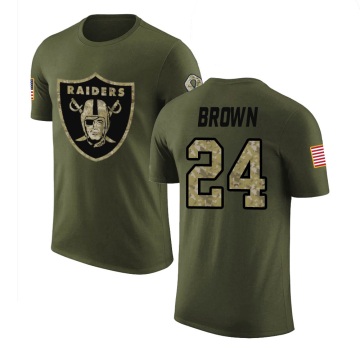 Willie Brown Legend Salute to Service T-Shirt - Olive