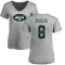 Women's Aaron Rodgers Name & Number Slim Fit T-Shirt - Ash