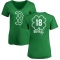 Women's Adam Duvall Dubliner Name & Number V-Neck T-ShirtKelly - Green