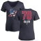 Women's Adam Oller Name and Number Banner Wave V-Neck T-Shirt - Navy