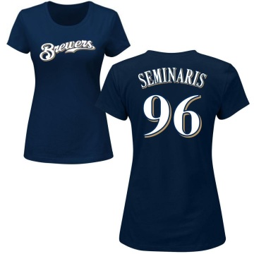 Women's Adam Seminaris Name & Number T-Shirt - Navy
