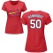 Women's Adam Wainwright Name & Number T-Shirt - Red
