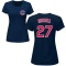 Women's Addison Russell Name & Number T-Shirt - Navy