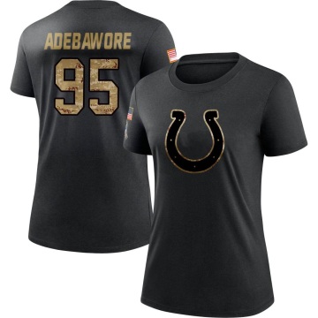 Women's Adetomiwa Adebawore 2020 Salute To Service Performance T-Shirt - Black