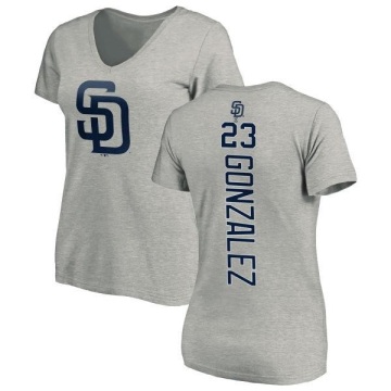 Women's Adrian Gonzalez Backer Slim Fit T-Shirt - Ash
