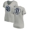 Women's A.J. Ellis RBI Slim Fit V-Neck T-Shirt - Heathered Gray