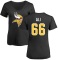 Women's Alan Ali Name & Number Slim Fit T-Shirt - Black