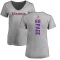 Women's Alan Page Backer V-Neck T-Shirt - Ash