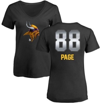 Women's Alan Page Midnight Mascot T-Shirt - Black