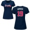 Women's Alec Barger Name & Number T-Shirt - Navy