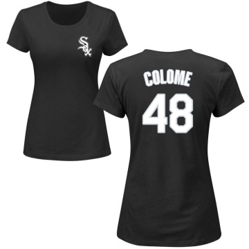 Women's Alex Colome Name & Number T-Shirt - Black