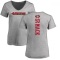 Women's Alex Mack Backer V-Neck T-Shirt - Ash