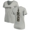 Women's Alex Quevedo Backer V-Neck T-Shirt - Ash