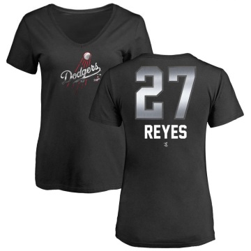 Women's Alex Reyes Midnight Mascot V-Neck T-Shirt - Black