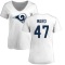 Women's Alex Ward Name & Number Slim Fit T-Shirt - White