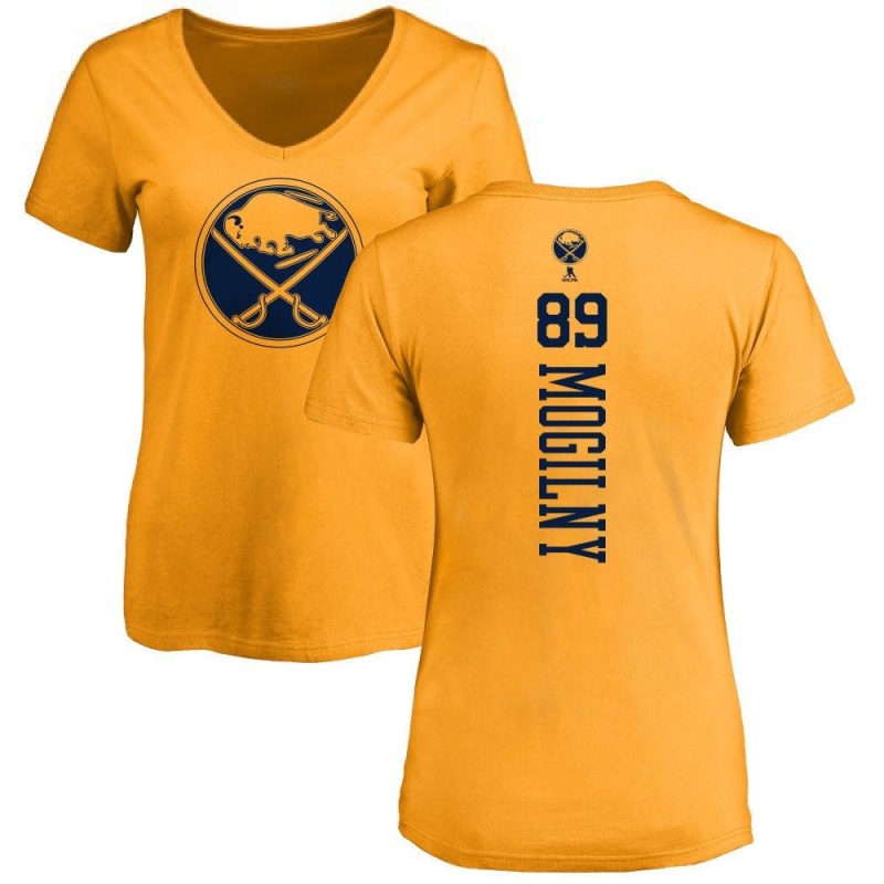 Alexander Mogilny One Color Backer T-Shirt - Gold - Tshirtsedge