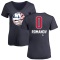 Women's Alexander Romanov Name and Number Banner Wave V-Neck T-Shirt - Navy