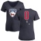 Women's Alexander True Name and Number Banner Wave V-Neck T-Shirt - Navy