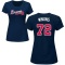 Women's Allan Winans Name & Number T-Shirt - Navy