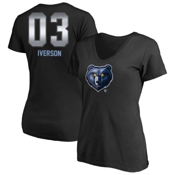 Women's Allen Iverson Midnight Mascot T-Shirt - Black