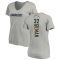 Women's Alohi Gilman Name & Number Slim Fit V-Neck T-ShirtHeather - Gray