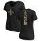Women's Alontae Taylor Backer Slim Fit T-Shirt - Black